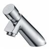 HorecaTraders Robinet de lavabo | Fermeture automatique | Chromé | H 13,1 cm