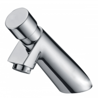 Washbasin faucet | Self-closing | Chrome plated | H 13.1 cm
