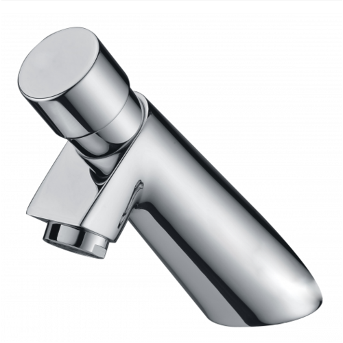  HorecaTraders Robinet de lavabo | Fermeture automatique | Chromé | H 13,1 cm 