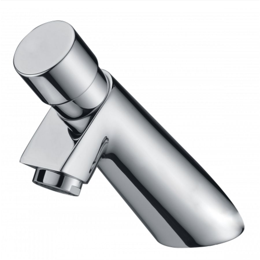 Washbasin faucet | Self-closing | Chrome plated | H 13.1 cm