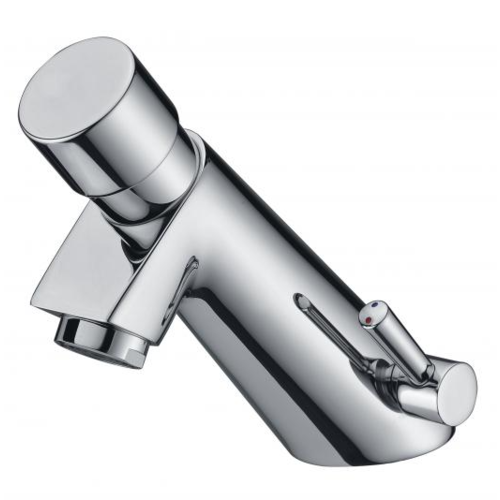  HorecaTraders Self-closing stainless steel washbasin tap 