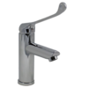 HorecaTraders Robinet de lavabo en acier inoxydable avec commande au coude