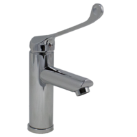 Stainless Steel Basin Faucet with Elbow Control