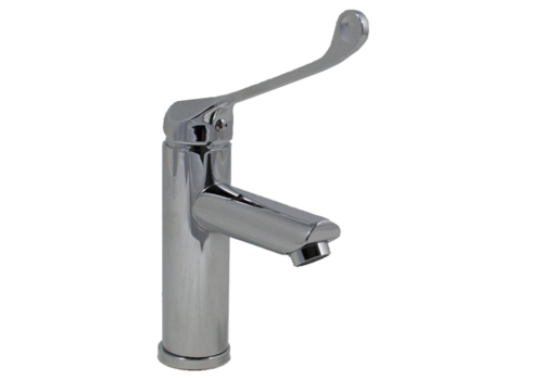  HorecaTraders Stainless steel washbasin tap with elbow control 