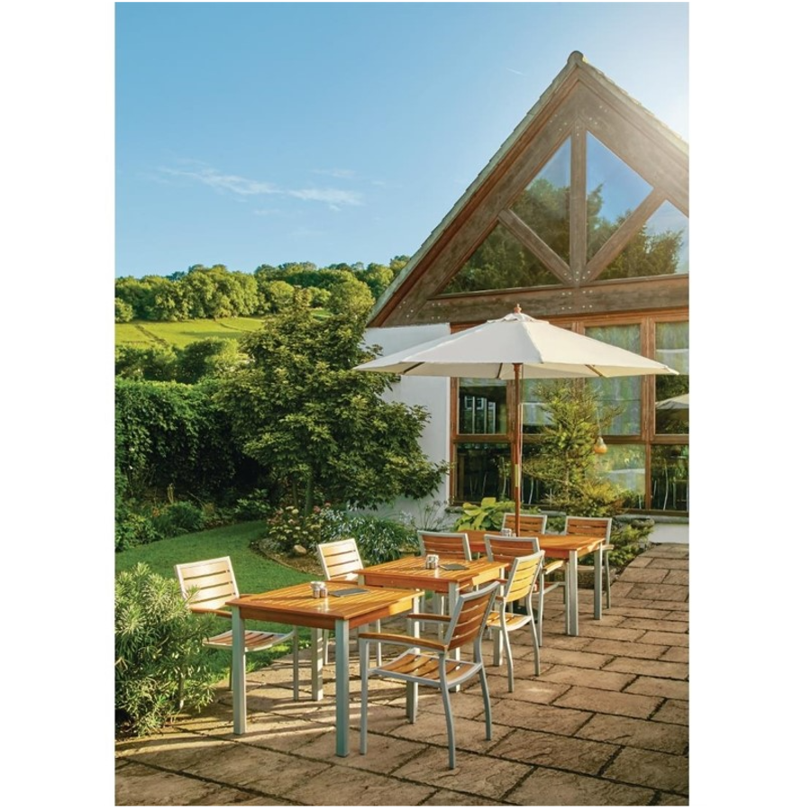 Parasol crème rond Ø 2,5 mètres