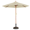 HorecaTraders Parasol crème rond Ø 2,5 mètres