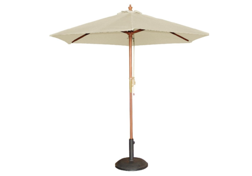  HorecaTraders Creme Parasol rond Ø 2,5 meter 