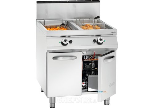  Bartscher Cuisinière à gaz avec 2 casseroles intérieures | 230 V | 800x900x900 mm 