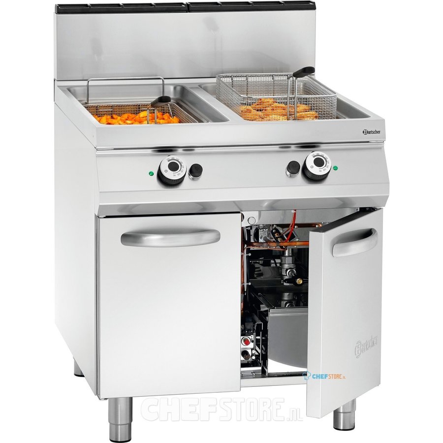 Cuisinière à gaz avec 2 casseroles intérieures | 230 V | 800x900x900 mm