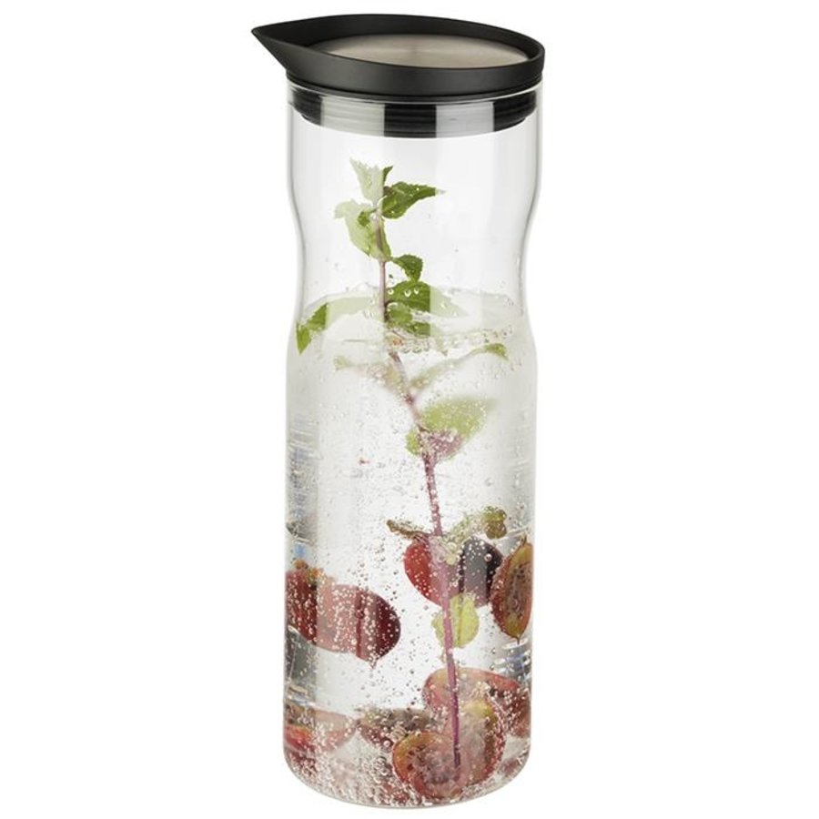 Carafe en verre | 1 ou 1,2 litre | Ø8 cm