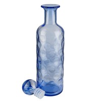 Glazen karaf ijsblauw | 0,8 liter | 8x8x30 cm
