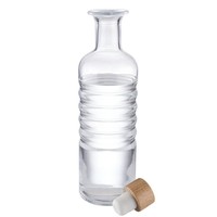 Glaskaraffe | Ringmuster | 0,8 Liter