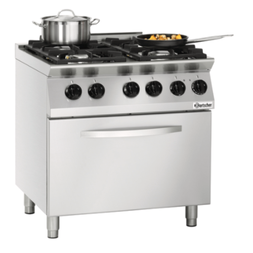  Bartscher Gas stove steel | Natural gas | 4 burners 