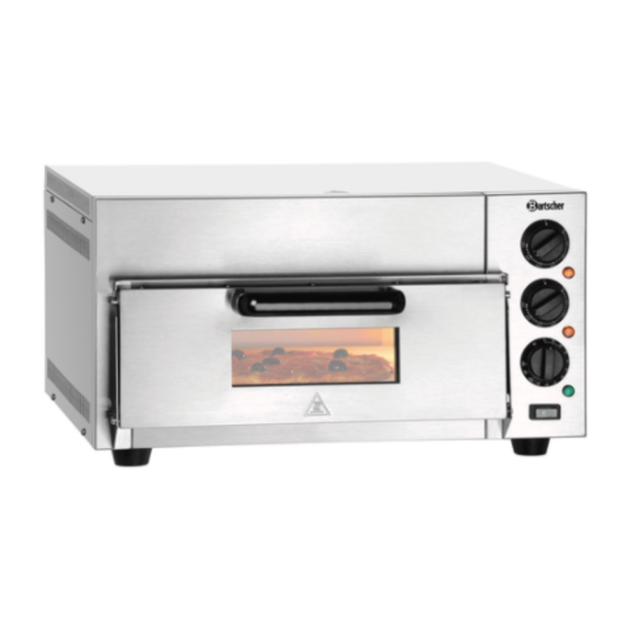 Pizza oven | stainless steel | 230V | 50°C to 350°C | 565x285x265mm