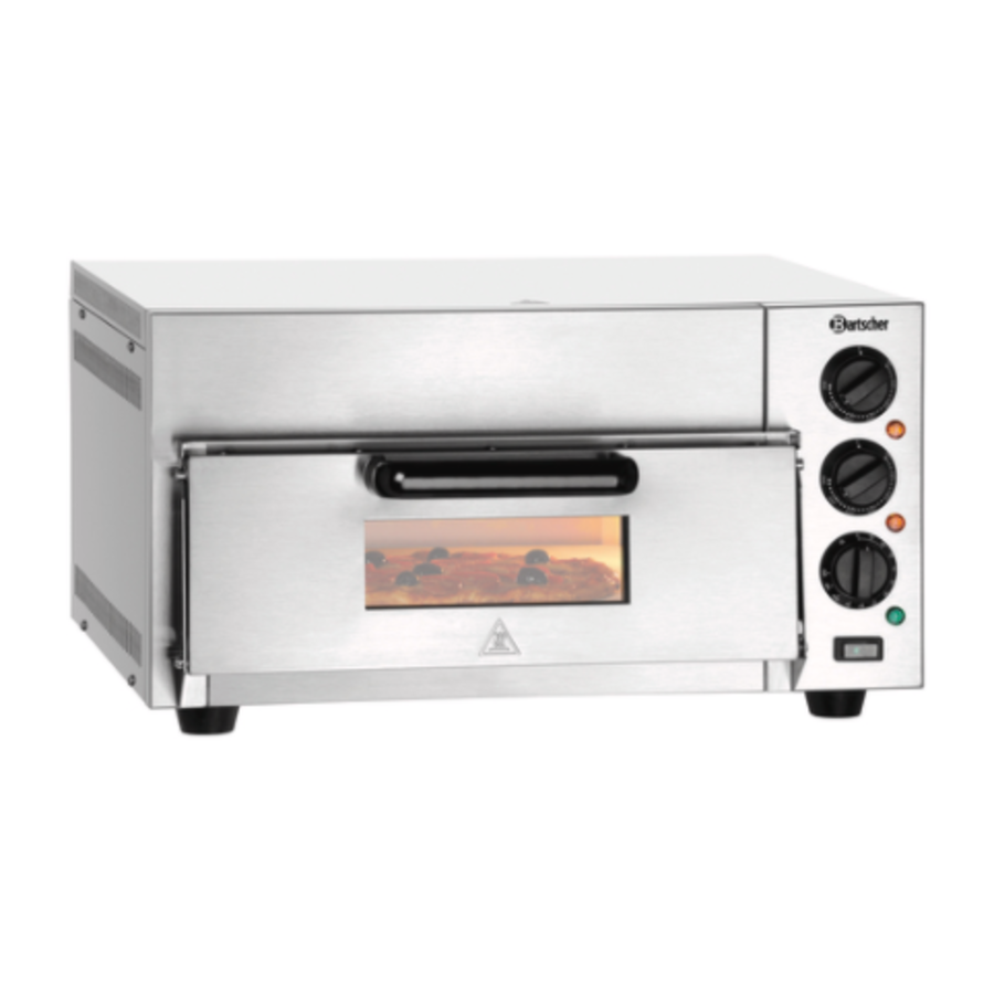 Pizzaoven | RVS | 230V | 50°C tot 350°C | 565x285x265 mm