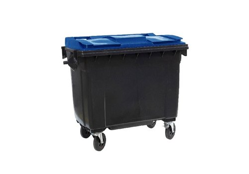  HorecaTraders Conteneur à déchets - 4 roues | Couverture colorée 