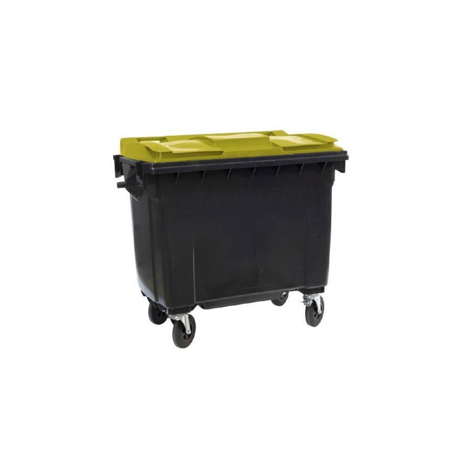 Conteneur à déchets - 4 roues | Couverture colorée