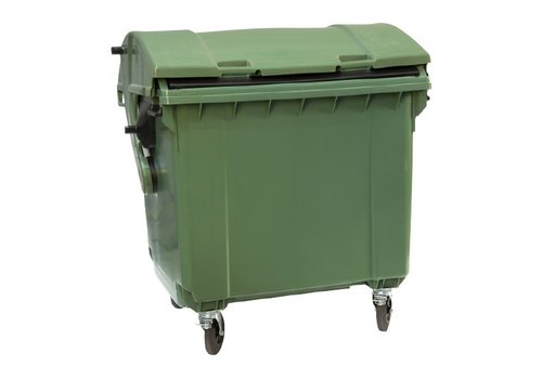  HorecaTraders Garbage container 1100 Liter - Colored | 4 wheels 