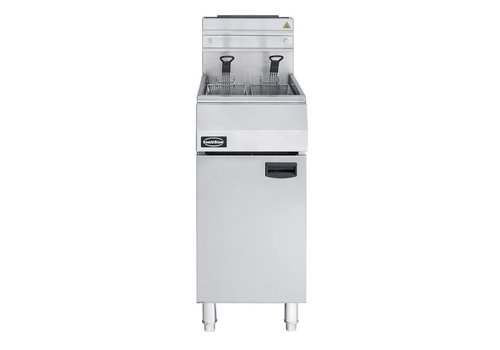  Combisteel Friteuse à gaz | 21 litres | Gaz propane néerlandais | 400x800x1180 mm 