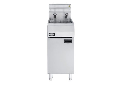  Combisteel Gas Fryer | 21 Liters | Dutch Propane Gas | 400x800x1180mm 