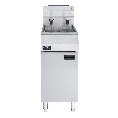  Combisteel Friteuse à gaz | 21 litres | Gaz propane néerlandais | 400x800x1180 mm 