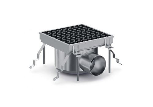  Combisteel Siphon de sol en acier inoxydable | 20(L)x20(P)x13,1(H) cm 