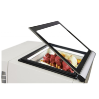 Vitrine à glaces modèle de table | 3x 5 litres| Ouvre le côté contrôle | Noir ou blanc