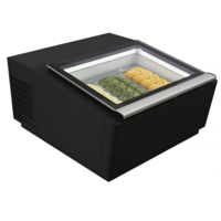 Vitrine à glaces modèle de table | 3x 5 litres| Ouvre le côté contrôle | Noir ou blanc