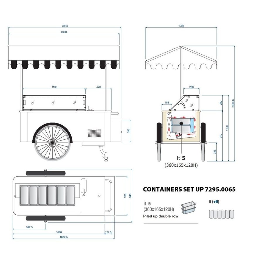 Ice cream display case | Forced | 200x208.1x128.5 cm