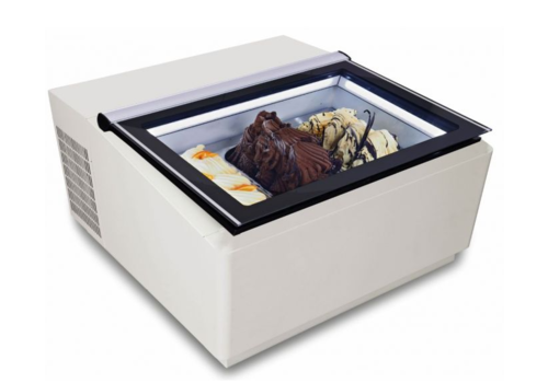  Combisteel Table model Ice cream display case | 3x 5L (2 colours) 