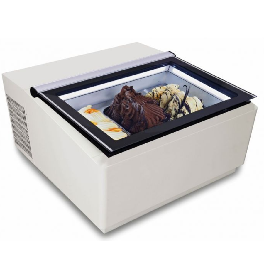 Tabletop ice cream display case | 3x 5L (2 colours)