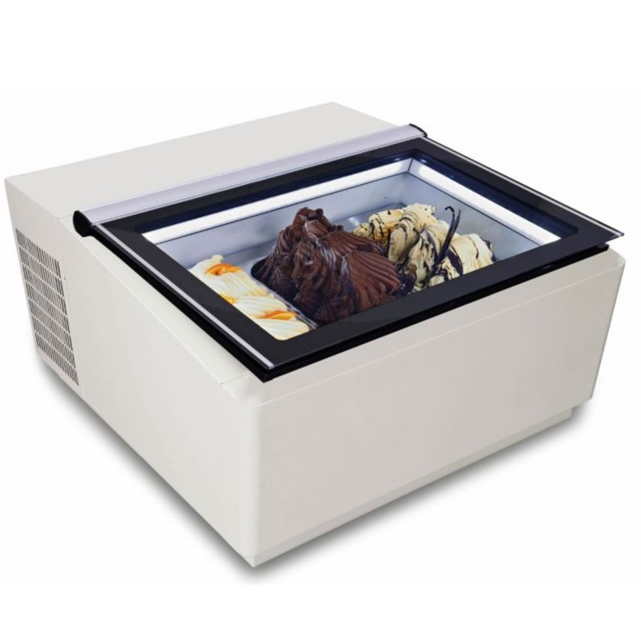 Vitrine à glaces modèle de table | 3x 5L (2 couleurs)