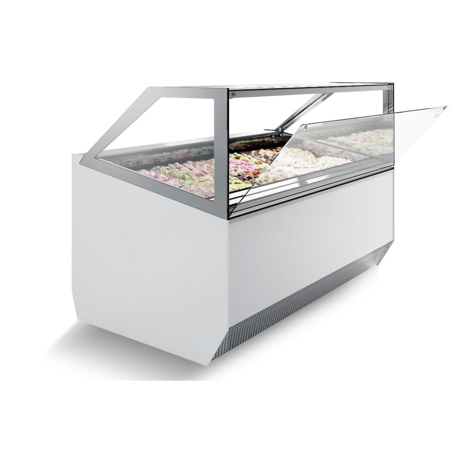 Scoop ice cream display case | Forced | 630L (5 sizes)