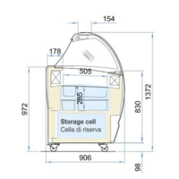 Vitrine à glaces | Isabelle | Statique (2 tailles)