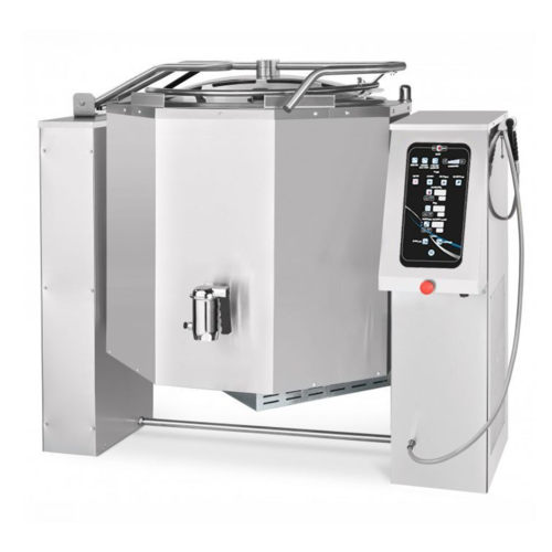  HorecaTraders Bouilloire de cuisson en acier inoxydable | Électrique | Inclinable | 250L 