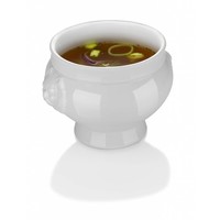 Weiße Suppenschüssel Porzellan 250 ml | 12 Stück