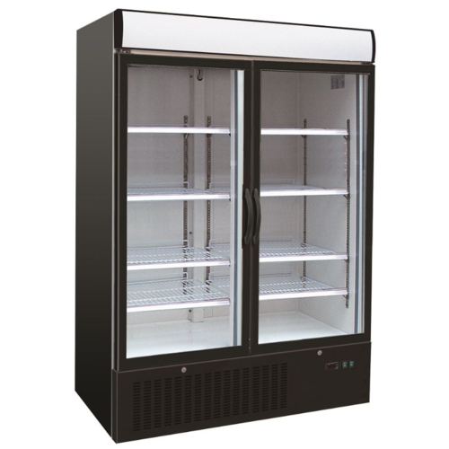  Combisteel Freezer 2 glass doors | 1079L | LED | 