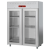 HorecaTraders Freezer | 1400 liters | ventilated | GN2/1 | 2 glass doors