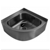 HorecaTraders Corner washbasin | stainless steel | W 360 x D 360 x H 175 mm