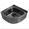 HorecaTraders Lavabo d'angle | acier inoxydable | L 360 x P 360 x H 175 mm