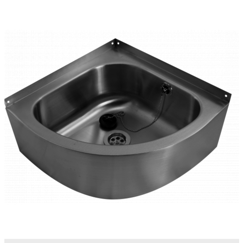  HorecaTraders Eckwaschbecken | Edelstahl | B 360 x T 360 x H 175 mm 