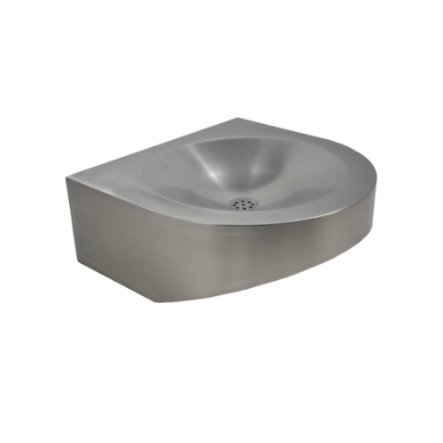  HorecaTraders Washbasin for the disabled | stainless steel | 1.2mm | Ø 300 x H 60 mm. 