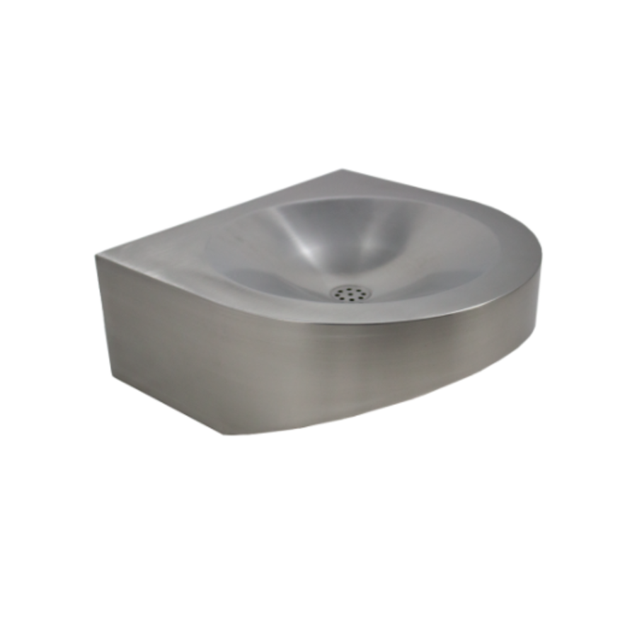 Washbasin for the disabled | stainless steel | 1.2mm | Ø 300 x H 60 mm.