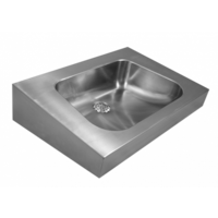 Wall-hung washbasin | stainless steel | thickness 1.3mm