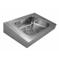 Wall-mounted washbasin | Stainless steel | thickness 1.3mm