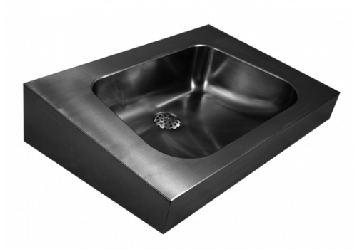  HorecaTraders Wall-hung washbasin | stainless steel | thickness 1.3mm 