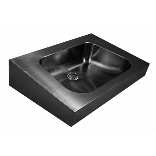  HorecaTraders Wall-hung washbasin | stainless steel | thickness 1.3mm 