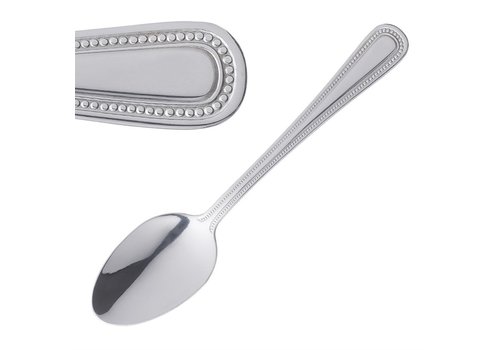  Olympia Bead Dessert Spoons | 12 pieces 