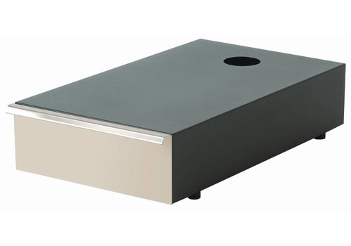  Bartscher Tiroir à café étroit | acier inoxydable | encastré/monté en surface | 29(L)x51,5(P)x10,5(H) cm 