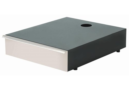  Bartscher Coffee knock-off drawer wide | stainless steel | Surface-mounted/built-in | 41(W)x51.5(D)x10.5(H) cm 